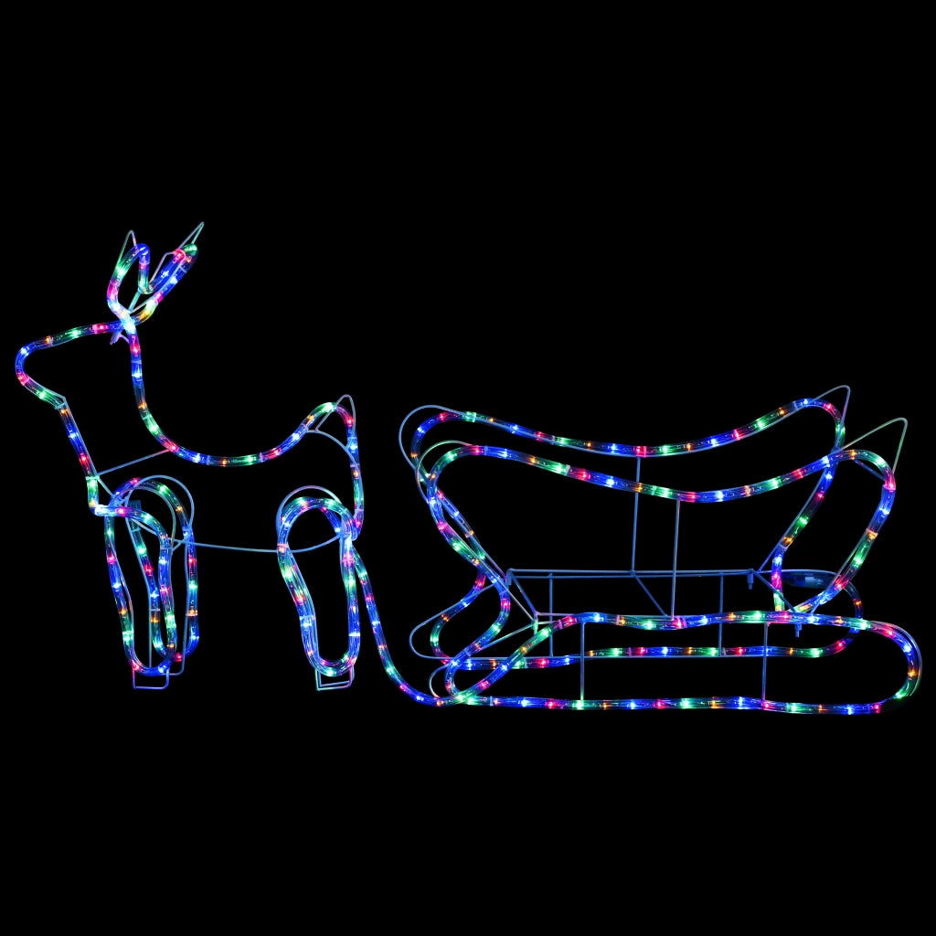 Renne e Slitta Decorazione Natalizia per Esterni 252 LED 329810