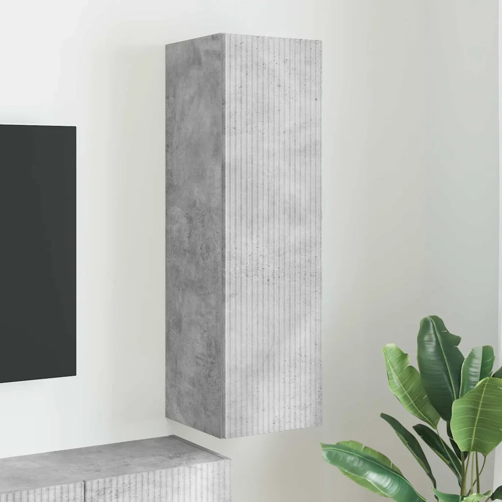Mobile TV da parete-Mobile TV a Muro-Credenza TV Calcestruzzo 30 x 31 x 100 cm