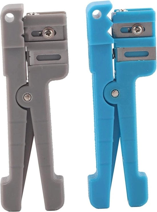 Strippatore di cavo a fibra ottica a mantello coaxiale - Grigio Blu - Strippatore 45-163 45-162 .