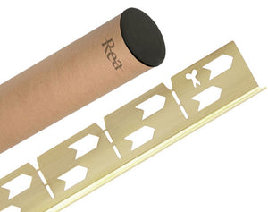 Profilo Doccia Pendenzato 120cm Brush Gold sinistra