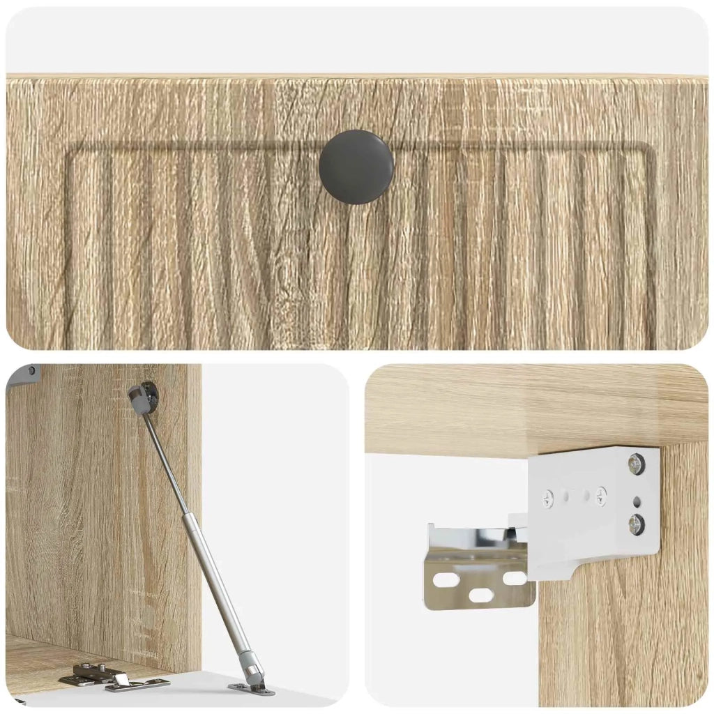 Mobile Porta TV da Muro Rovere Sonoma 59,5 x 31 x 30 cm