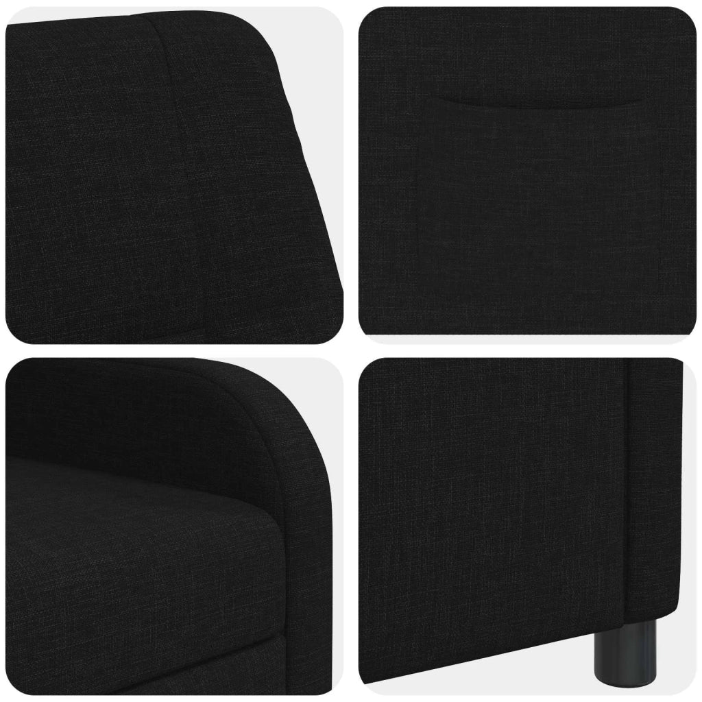 Divano Sedia-Poltrona reclinabile Nero Tessuto 868100