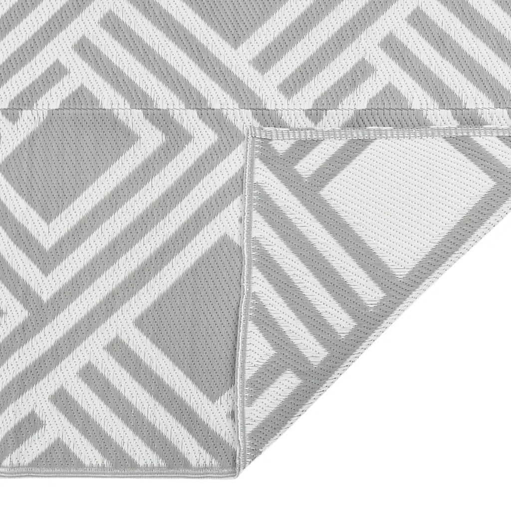 Tappeto da Esterni ARAKIL Grigio 160x230 cm in PP 368563