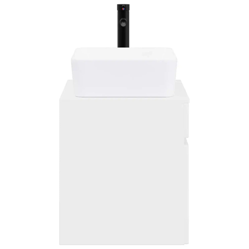 Set di mobili per il bagno Bianco Lucido Legno ingegnerizzato 3404304