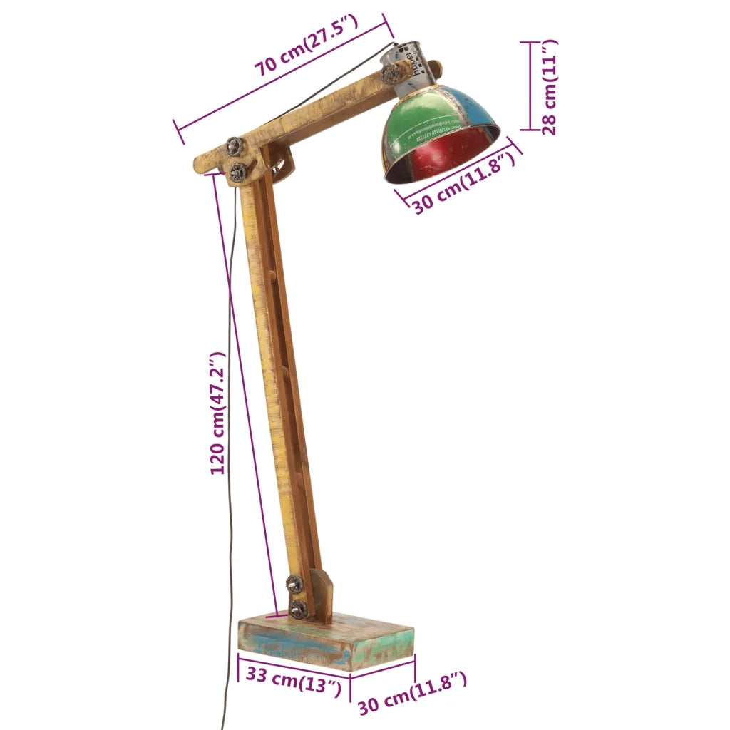Lampada da Terra Multicolore E27 344404