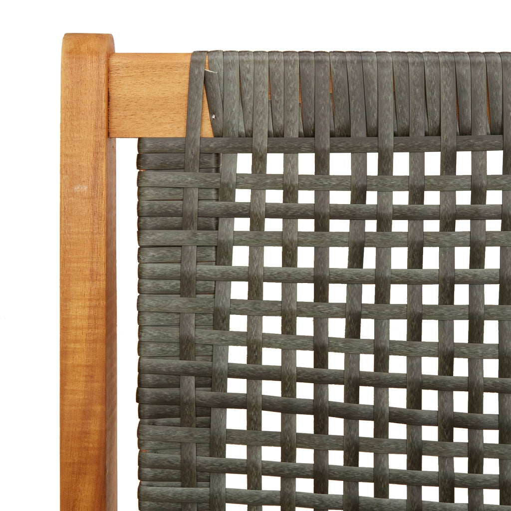 Sedie da Giardino 2 pezzi Grigio 76x67x73.5 cm Legno Massello di Acacia