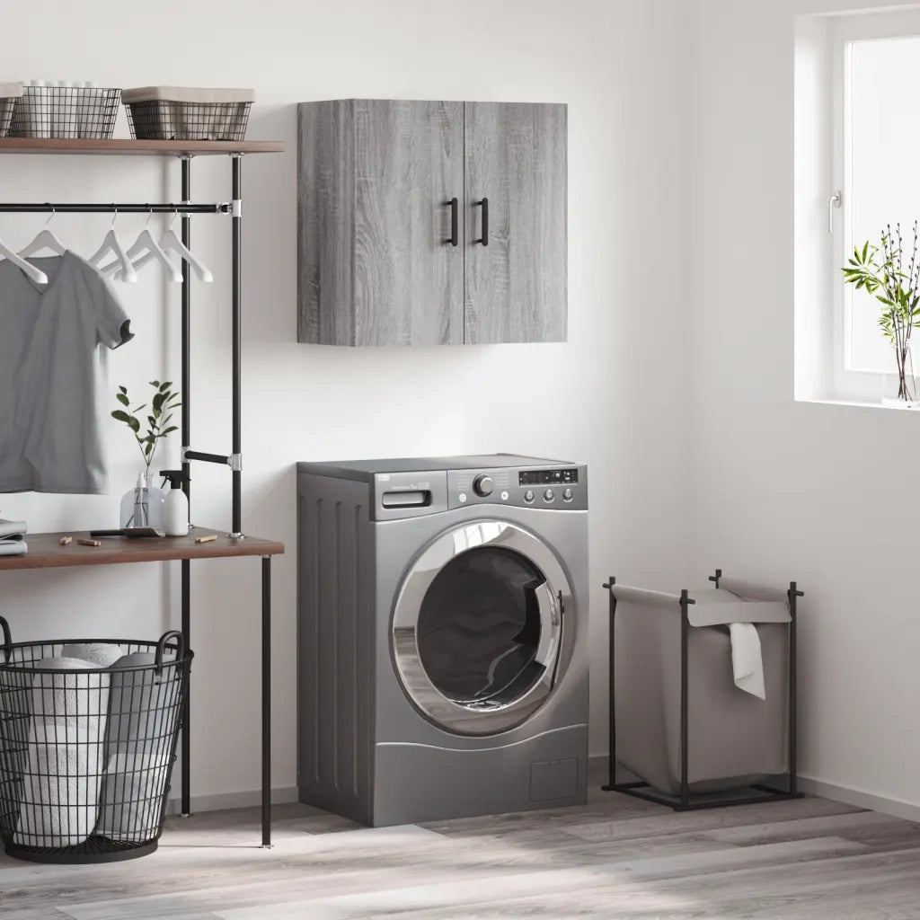 Mobile Pensile Grigio Sonoma 60x31x60 cm in Legno Multistrato 829978