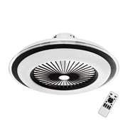 Plafoniera ventilatore Ø60 nero/bianco LED48W CCT Zephyr Milagro