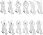 Set di 12 Viti da tavolo in acciaio inossidabile - Per uso domestico, feste all'aperto, pic nic, ristoranti - Color argento