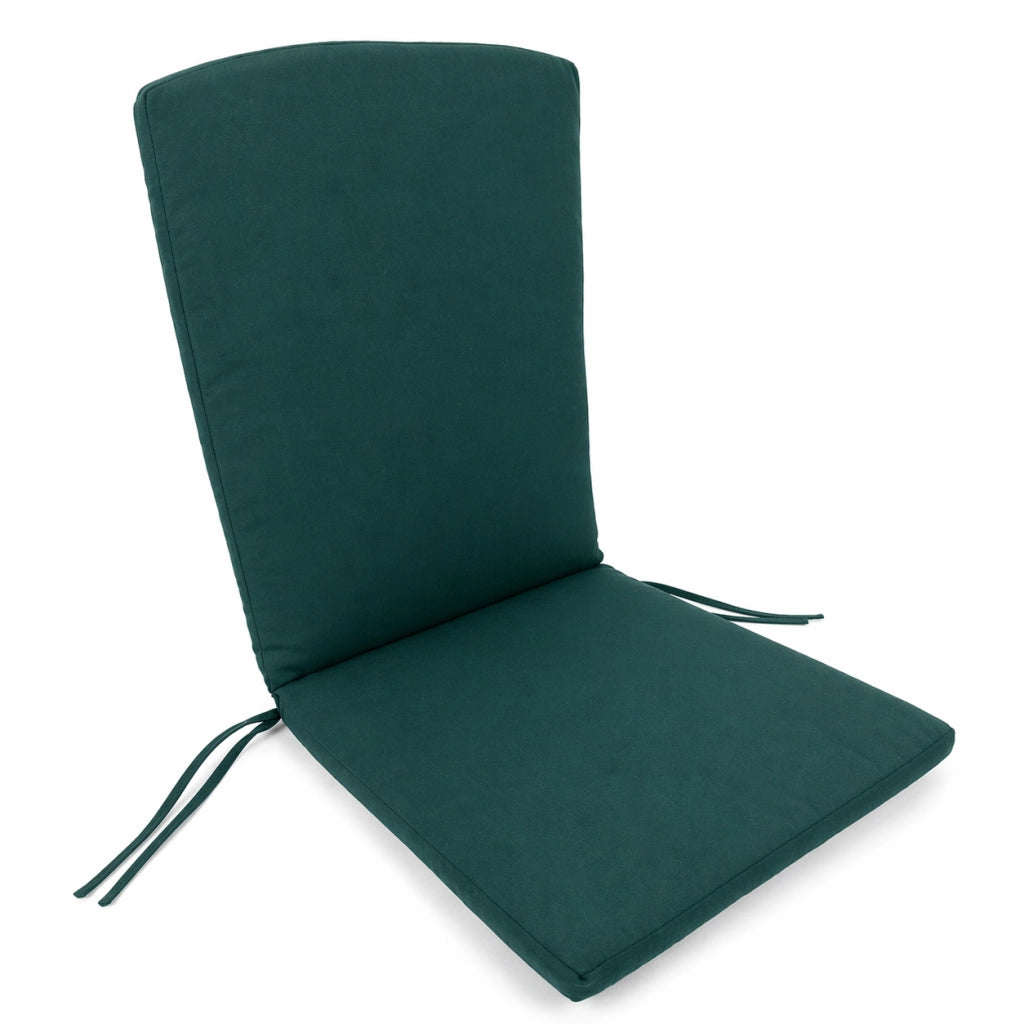 Cuscino con schienale per sedia 115x50 cm con Laccetti in poliestere - Verde