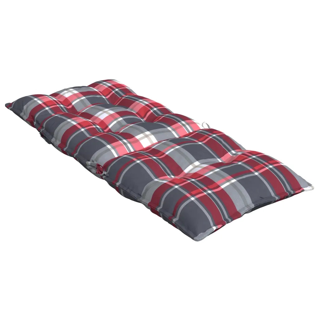 vidaXL Cuscini Sedia Schienale Alto 4 pz Quadri Rosso Tessuto Oxford