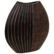 Vaso in poliresina marrone 29,5x10,5x29,5h