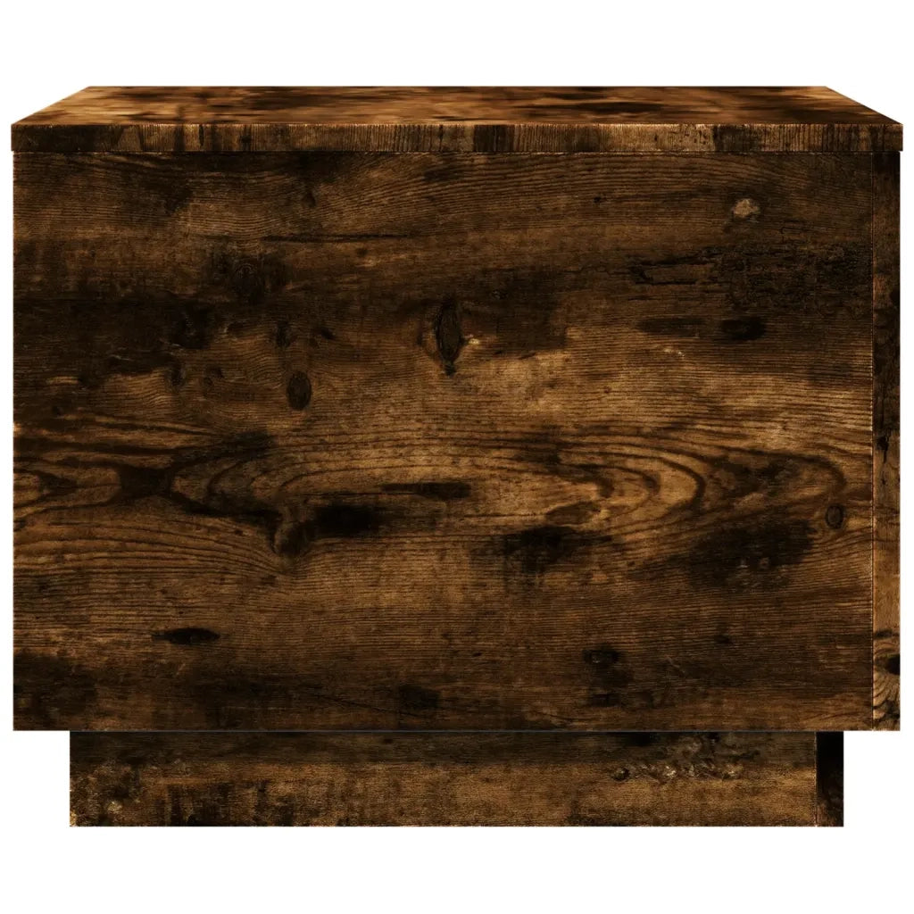 Tavolino da salotto | Tavolino da caff¨¨ | Tavolino da Soggiorno con Luci LED Rovere Sonoma 50x50x40 cm