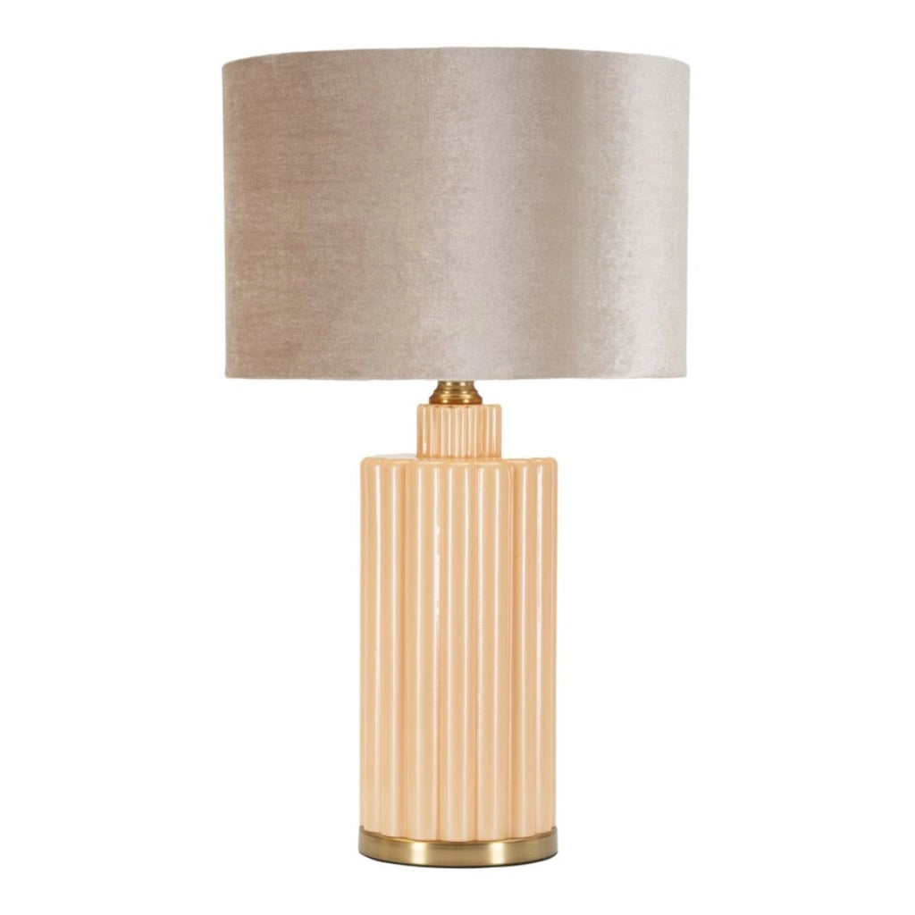Lampada da Tavolo VKH732, Bianco, Vetro, 69,5x40,5x40,5 cm
