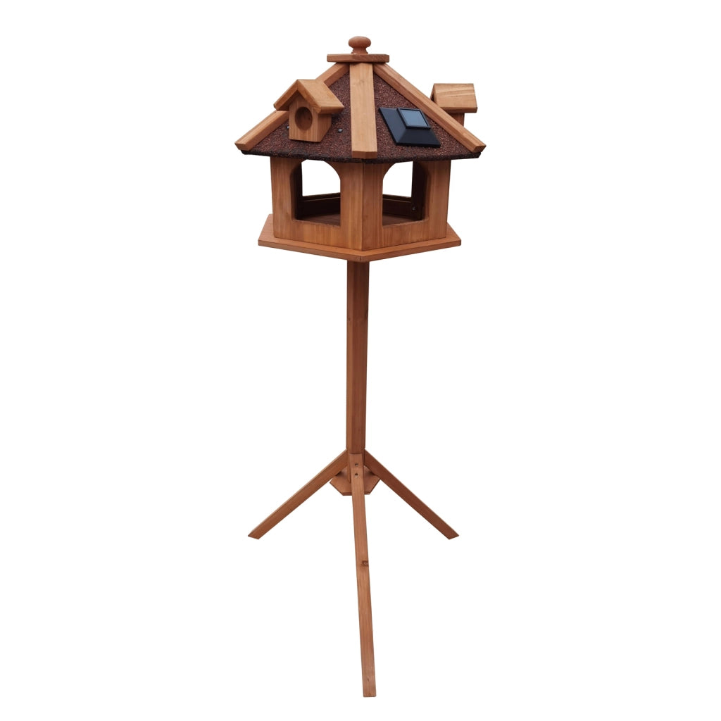Toboli Mangiatoia per uccelli selvatici con supporto in legno di abete 130cm Con abbaini Resistente