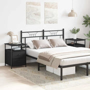 Armadio da Notte 2 pcs Rovere Nero 34 x 35,5 x 50 cm 862922