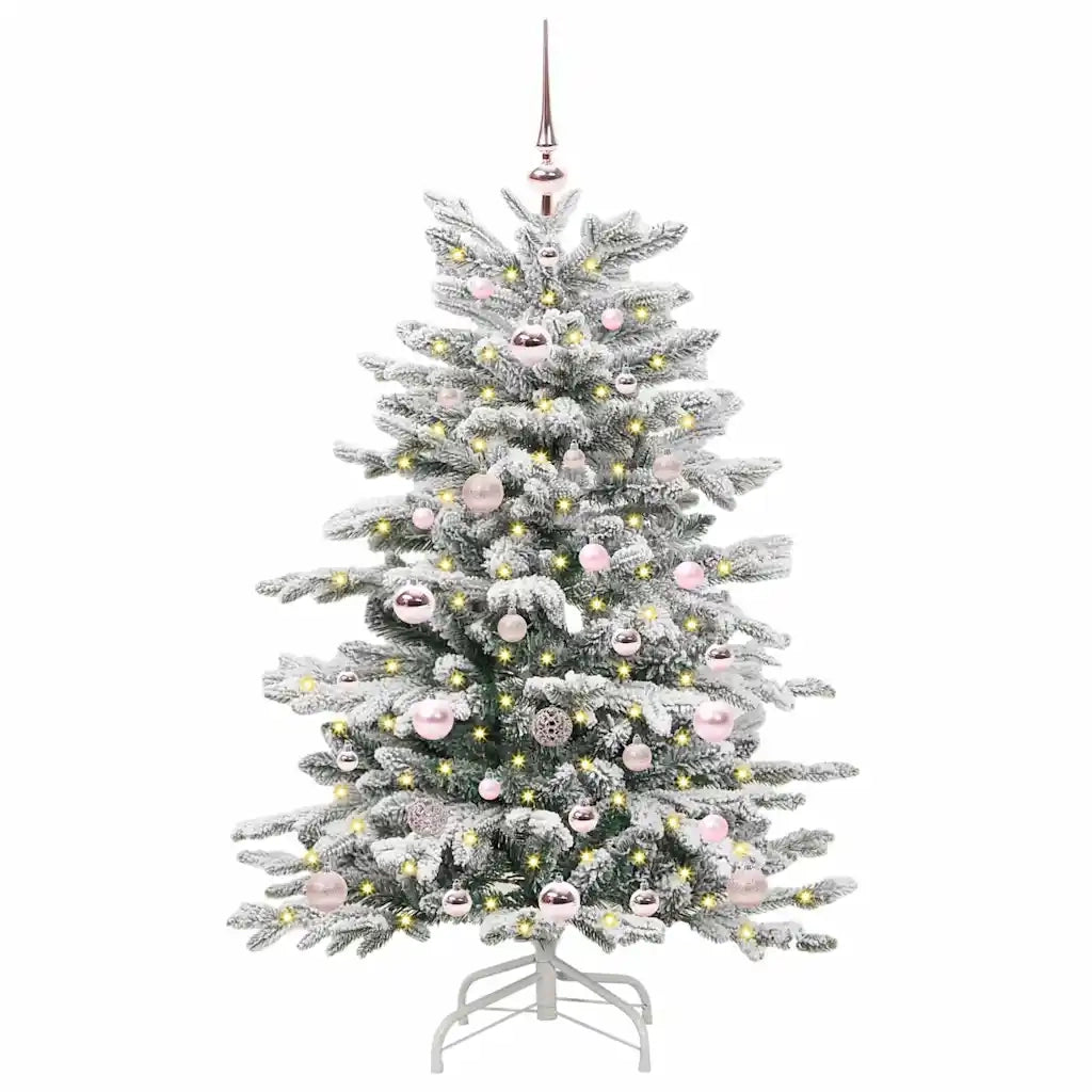 Albero di Natale Artificiale con Rami Pieghevoli Bianco 120 cm 3395624