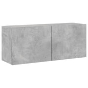 Mobile TV multimediale scaffale TV mobile TV credenza TV per sala da pranzo soggiorno camera da letto montaggio a parete 100 x 30 x 41 cm grigio 02_0027738