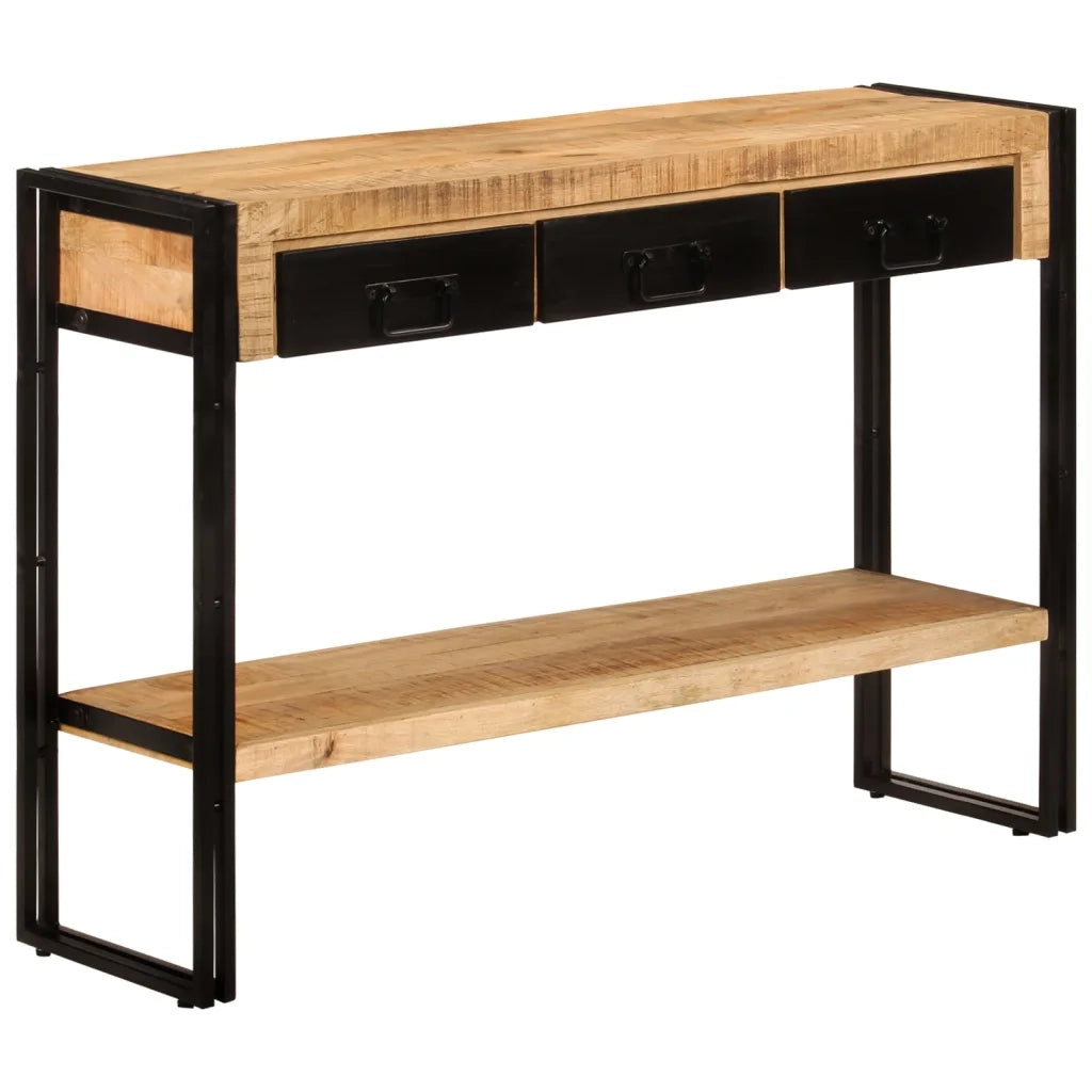 Tavolo Consolle | Tavolo d'Ingresso 110x30x76 cm in Legno Massello di Mango