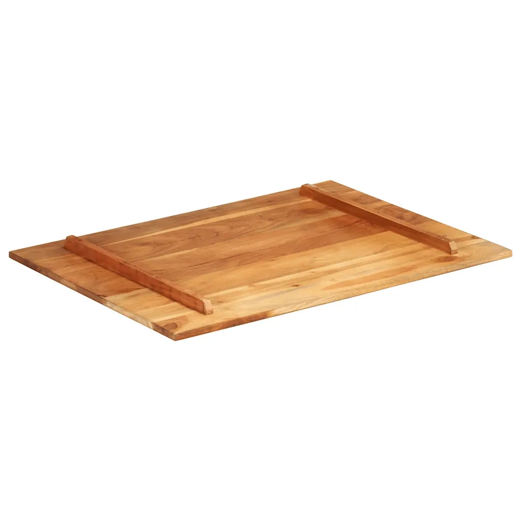 Piano Tavolo in Legno Massello di Acacia 15-16 mm 60x80 cm 285979