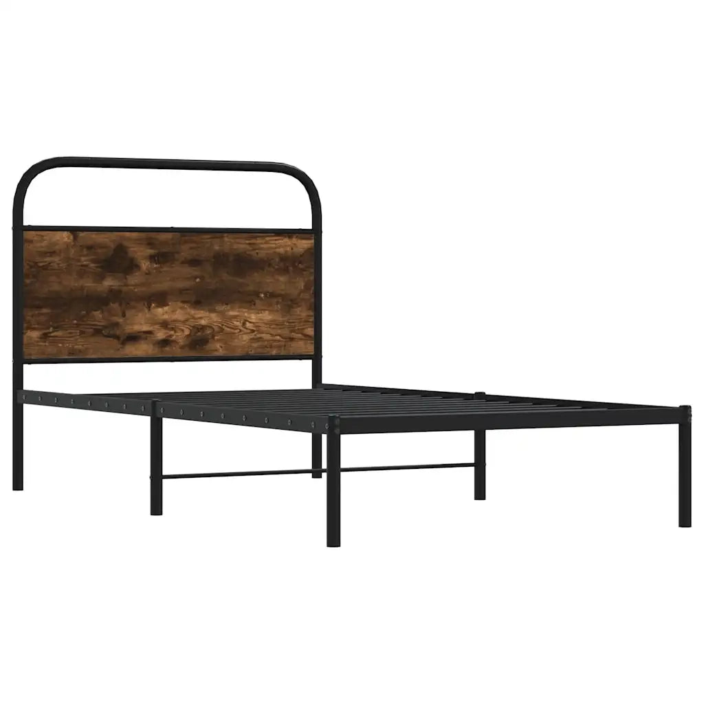 Giroletto senza Materasso Rovere Fumo 100x200 cm in Truciolato 4100204