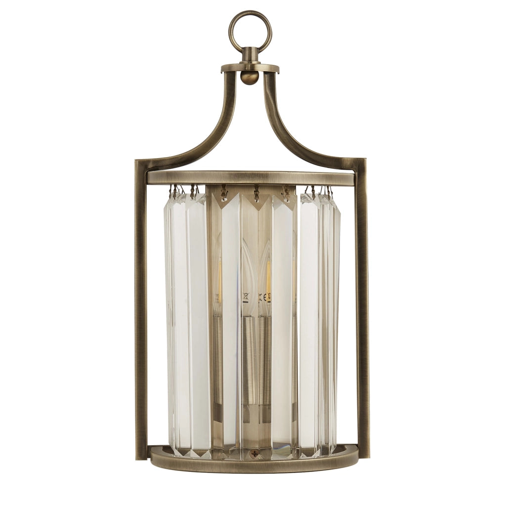 Applique Contemporanea Victoria Acciaio Adjustable Vetro 1 Luce E14