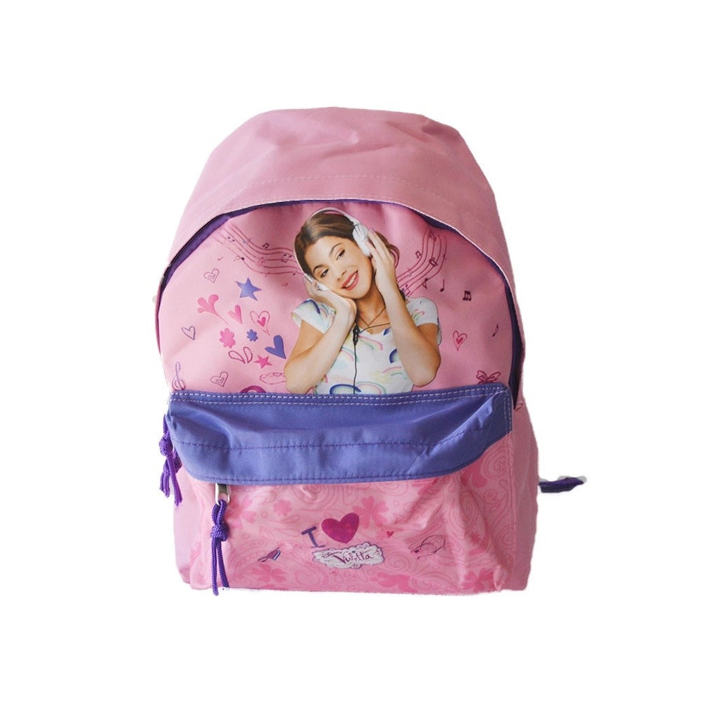 Trade Shop - Zainetto Scuola Asilo E Tempo Libero In Tessuto Disney Violetta -