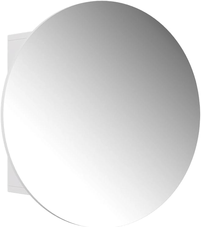 Specchio contenitore bagno Loki, Quercia dorata, 60 x 60 cm con 2 scomparti, per montaggio a parete con specchio e ripiano