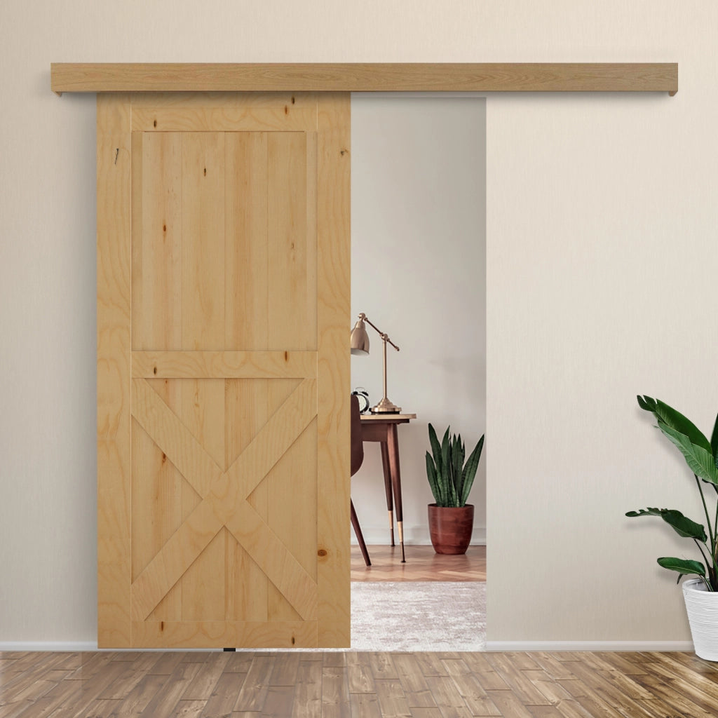 Kit Porte Scorrevoli in Legno ¨C zephmum ¨C Quercia 200x3,05 cm