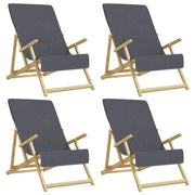 Asciugamani da Spiaggia 4 pz Antracite 60x135 cm Tessuto 400 GSM CFW8480970