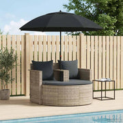 Divano da giardino 8 pz polyrattan Grigio chiaro e grigio scuro 42025901
