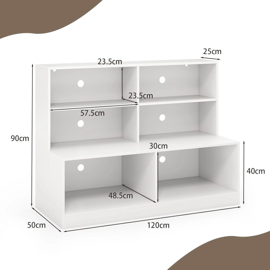2 in 1 Scarpiera da Ingresso, Combinazione di Armadio e Panchina, Organizzatore Moderno con 6 Cubi e 2 Kit Antiribaltamento per Soggiorno Corridoio Ingresso, 120 x 50 x 90 cm