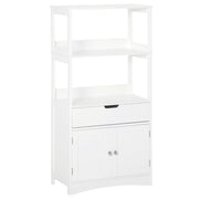 Mobile bagno con 3 ripiani cassetto e 2 ante ¨C Xylo ¨C Bianco 60x33x122,5 cm