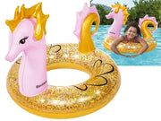 CIAMBELLA GONFIABILE CAV.MAR.GLITTER BESTWAY-36305 115X104 CM