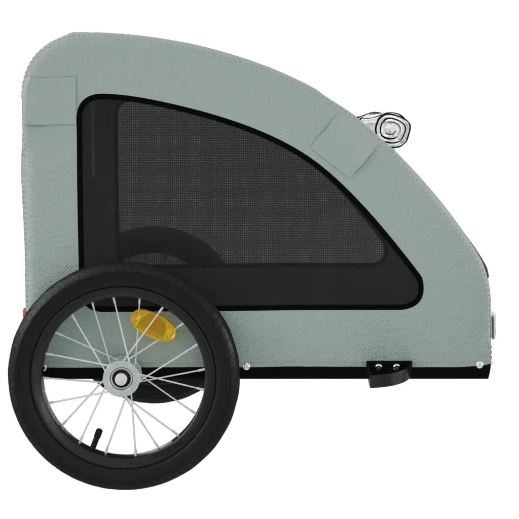 Rimorchio da Bici per Animali Grigio Oxford e Ferro CFW3366288