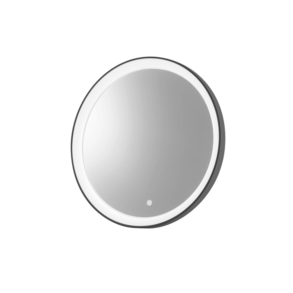 KRIZIA A/P - Applique Led 25W Dimmerabile con Specchio, Touch CCT 3000K-4000K, Antiappannamento, Finitura Nero Satinato - Gealuce