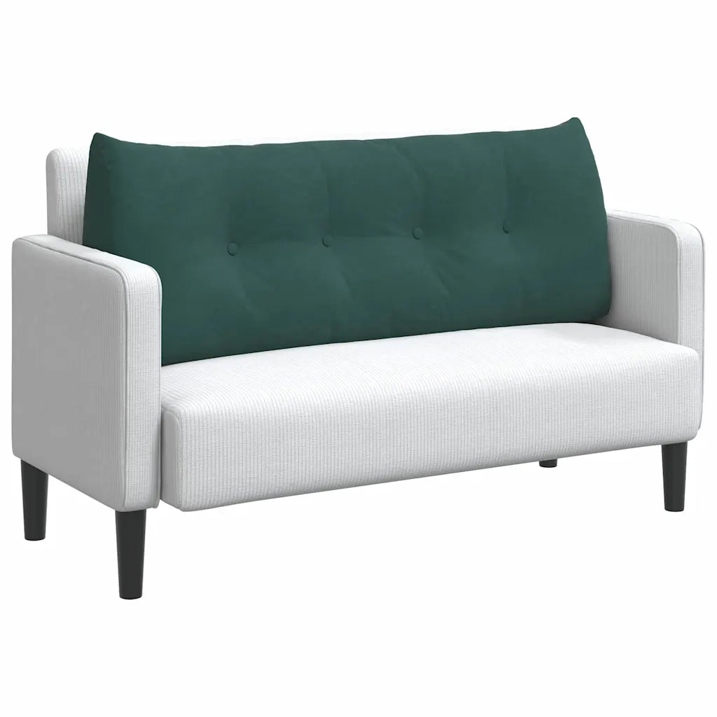 Cuscino per Schiena Verde Scuro 120 x 24 x 50 cm Velluto