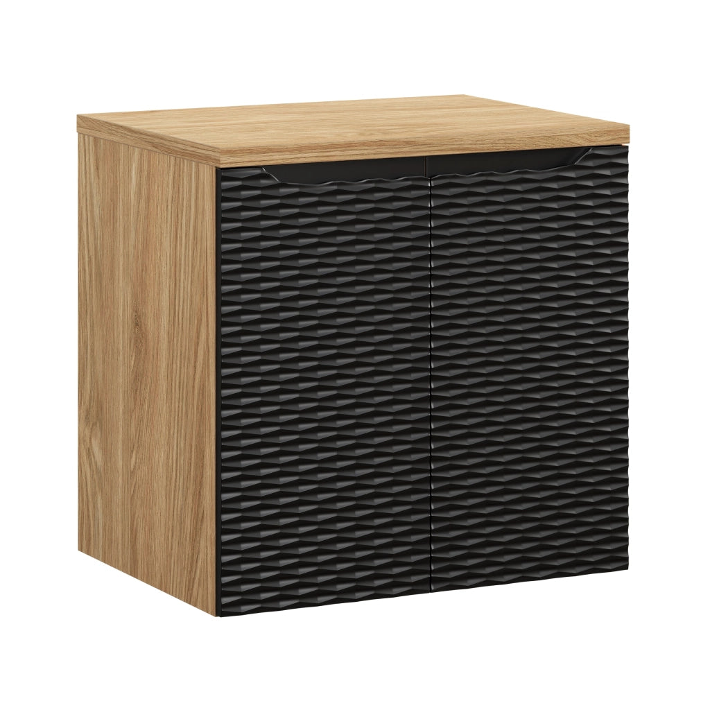 Set mobili bagno 60 cm con piano Ocean Black 60 x 1401 x 46 cm