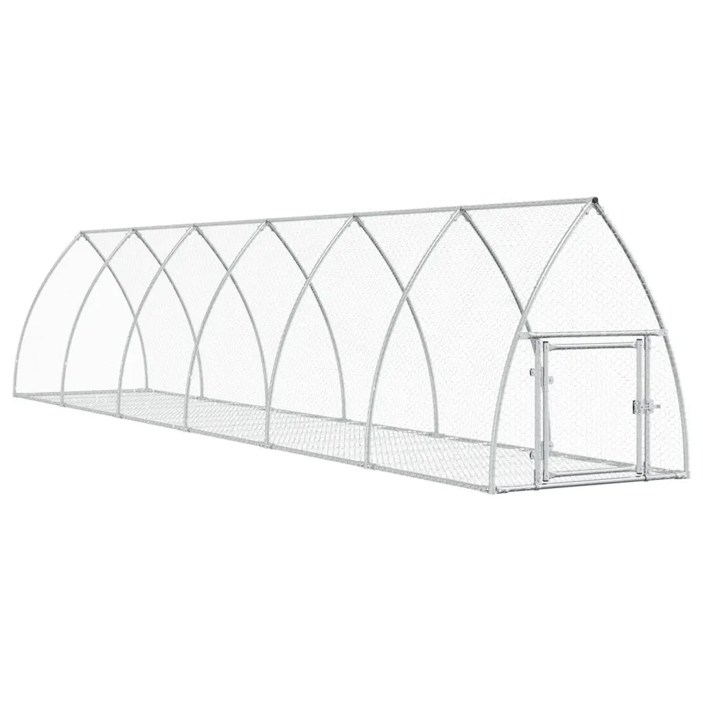 Conigliera Argento 600x105x120 cm in Acciaio Zincato