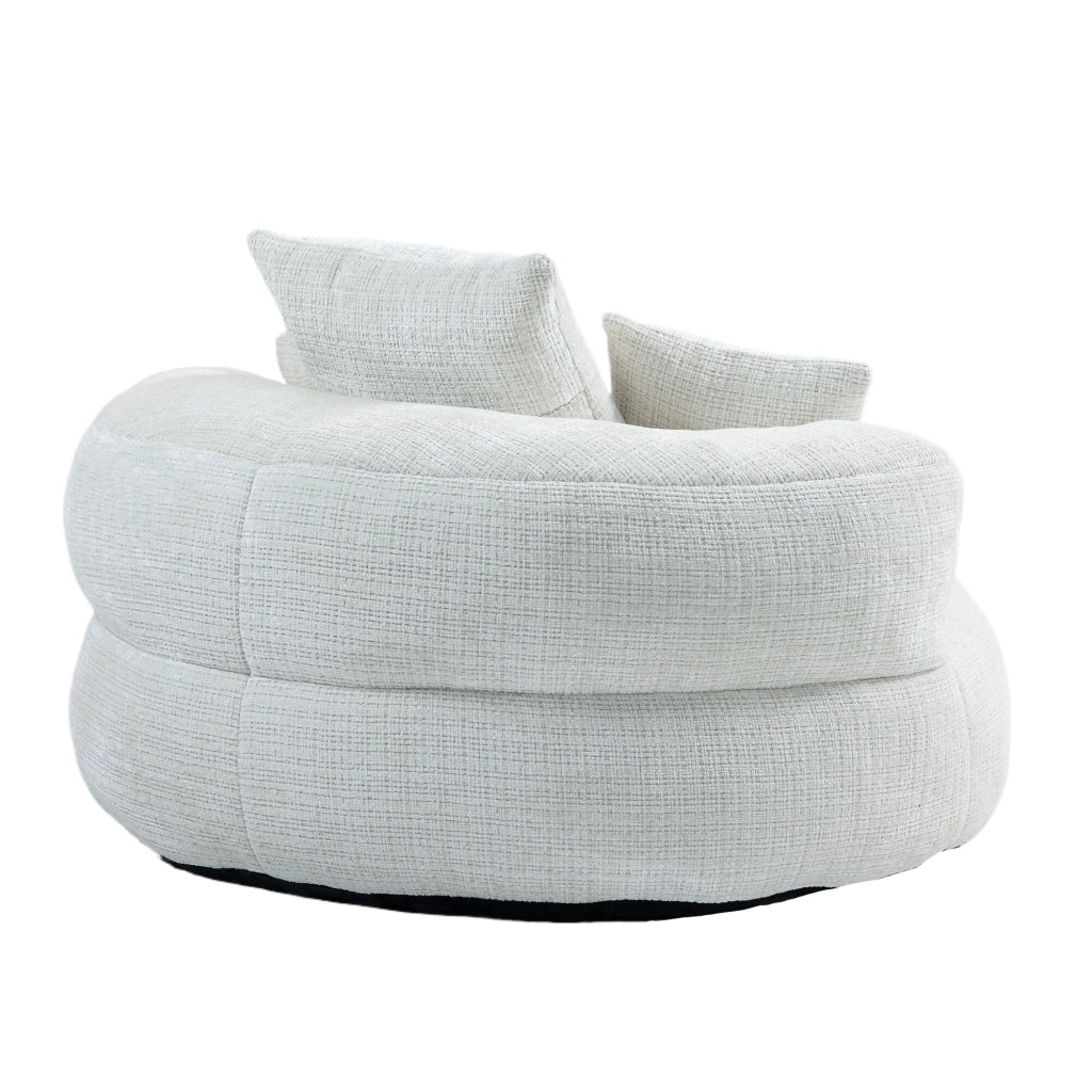 POLTRONA lounge in ciniglia 108x108x52 cm beige
