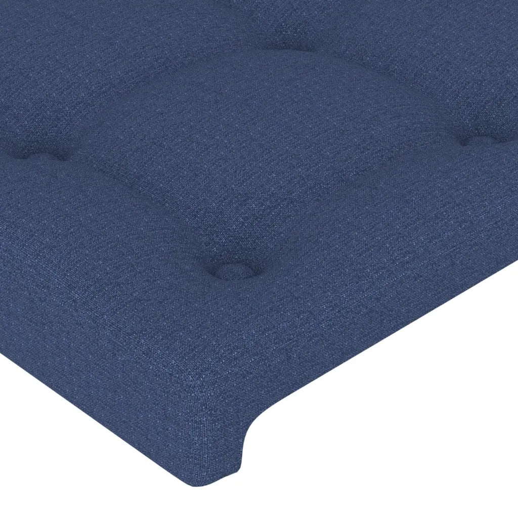 Testiera | Testata a LED Blu 183x16x118/128 cm in Tessuto