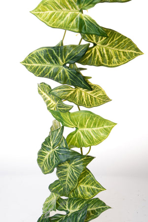 Set 2 Ghirlande 130 cm Syngonium 24 Foglie Real Touch