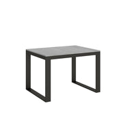 Tavolo allungabile 90x120/380 cm Tecno Evolution telaio Antracite - Cemento