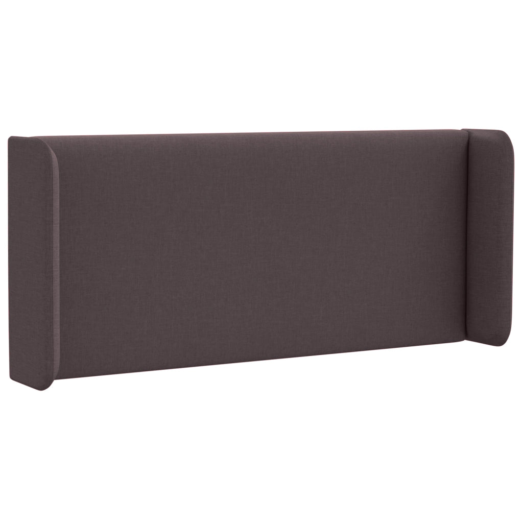 Orecchie testiera 2 pcs Square Tessuto Marrone Scuro