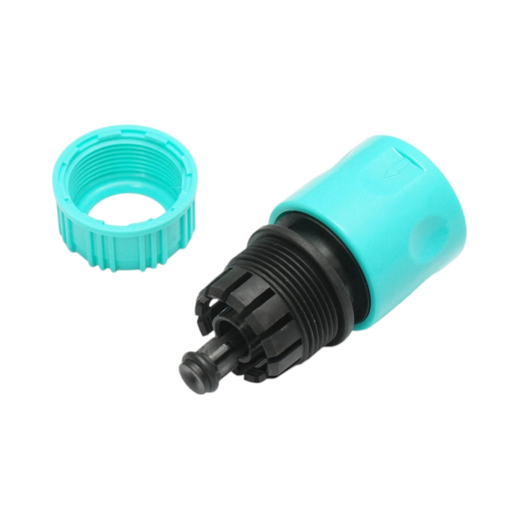 Connettore rapido per tubo da giardino 1/2 con arresto automatico
