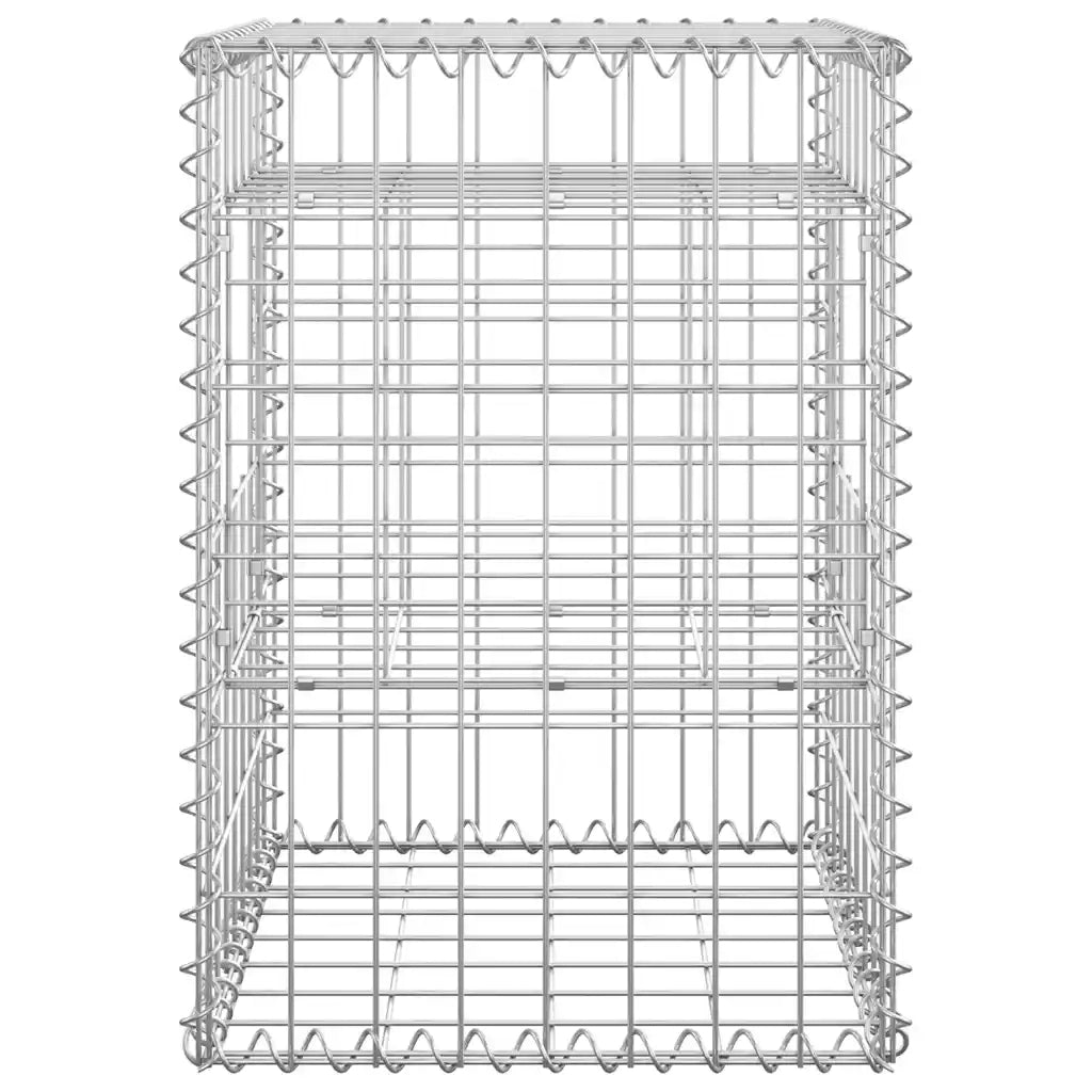 Cesti a Gabbione a Torre 2 pz 40x40x60 cm in Ferro 151259