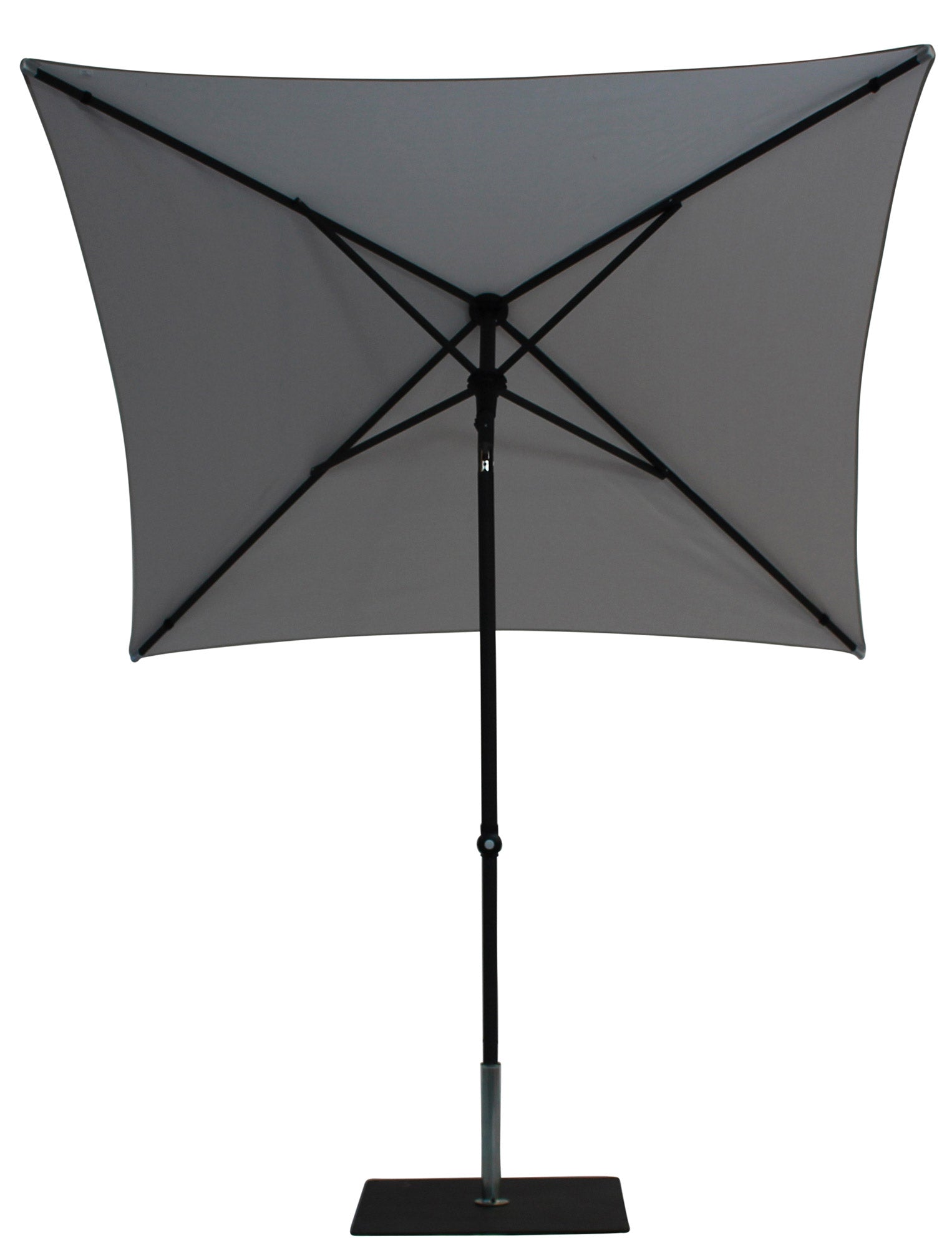 Ombrellone da Giardino 2x2 m Palo Ø38 mm in Alluminio Tessuto Olefin Trend Grigio