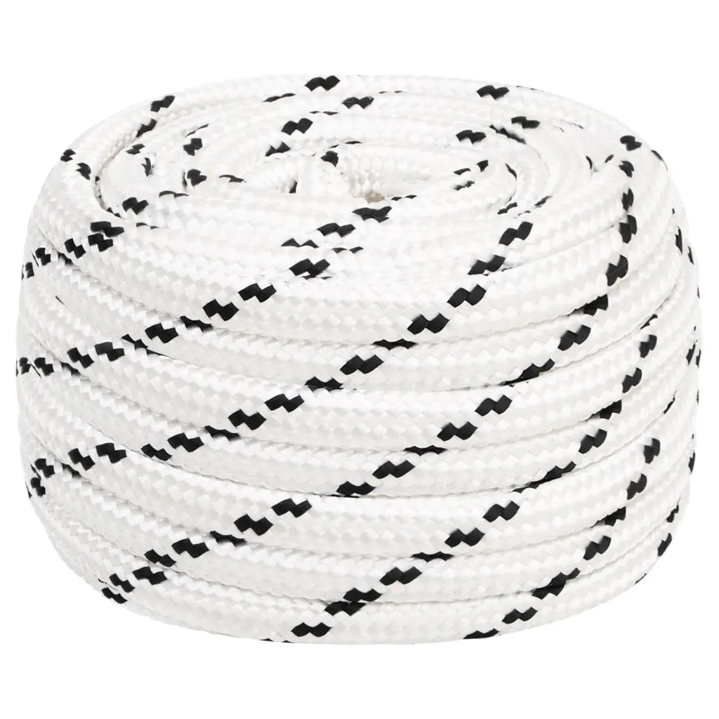 Corda Intrecciata per Barca Bianca 20 mm x 50 m Poliestere cod mxl 41382