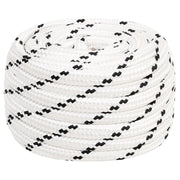 Corda Intrecciata per Barca Bianca 20 mm x 50 m Poliestere cod mxl 41382