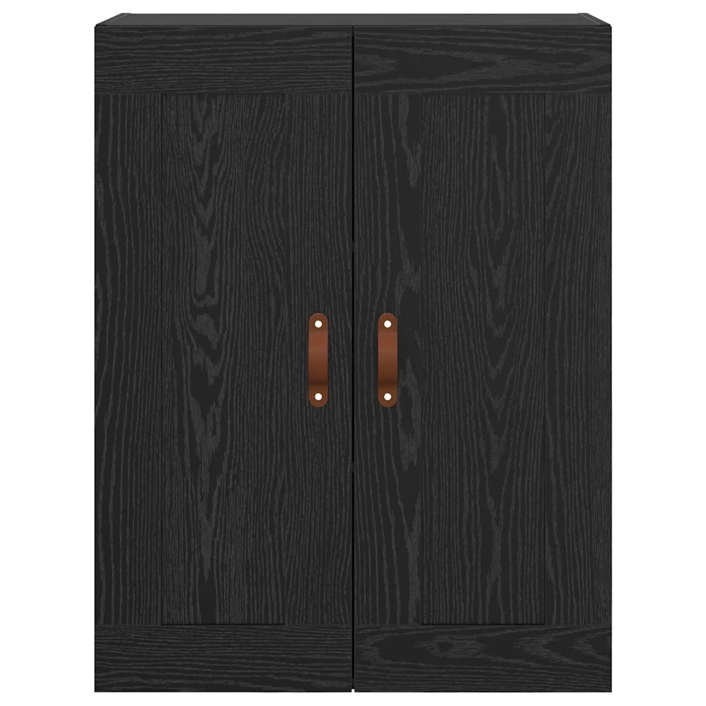Pensile | Mobile a Parete Rovere Nero 69,5 x 34 x 90 cm Legno multistrato